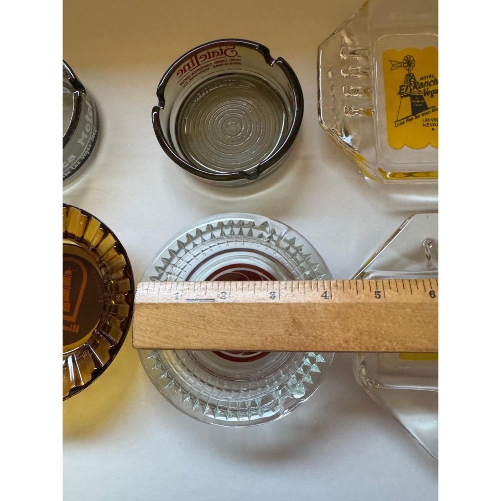 Vintage Las Vegas Casino Hotel Glass Ashtray Lot Sands El Rancho Peppermill - Picture 13 of 16
